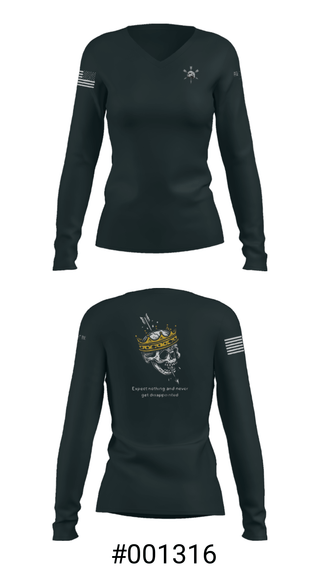 Women's Long Sleeve Vneck Shirt, 8th esb, Marines, Teamtime, Team time, sublimation, custom sports apparel, team uniforms, spirit wear, spiritwear, sports uniforms, custom shirts, team store, custom team store, fundraiser sports, apparel fundraiser