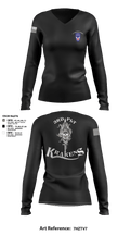 3RD PLT95TH CBRN 57596353 Women's Long Sleeve V-neck Shirt - 3