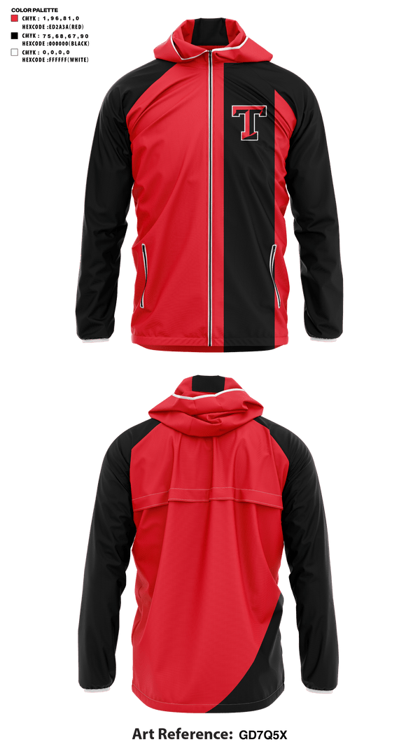 Windbreaker, Trenton High School Football, , Teamtime, Team time, sublimation, custom sports apparel, team uniforms, spirit wear, spiritwear, sports uniforms, custom shirts, team store, custom team store, fundraiser sports, apparel fundraiser