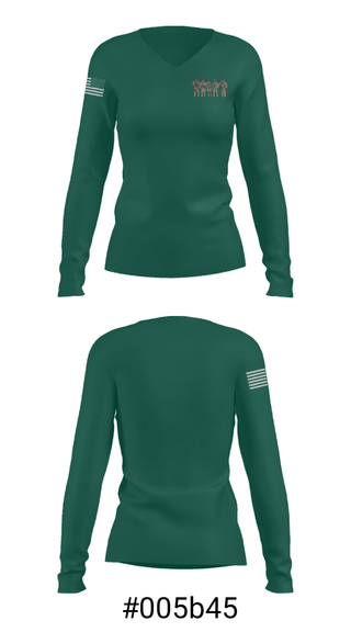 Women's Long Sleeve Vneck Shirt, West Texas F.O.G, Army, Teamtime, Team time, sublimation, custom sports apparel, team uniforms, spirit wear, spiritwear, sports uniforms, custom shirts, team store, custom team store, fundraiser sports, apparel fundraiser