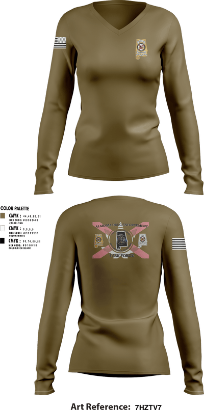 Narco Nook 16908383 Women's Long Sleeve V-neck Shirt - 10