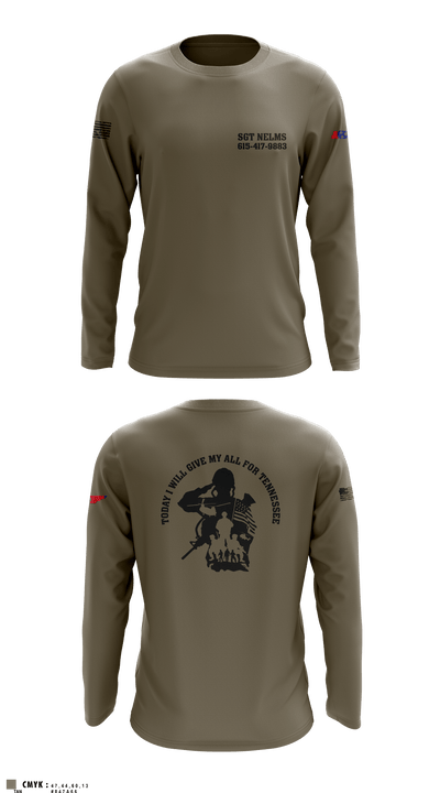 SGT Nelms 78775888 Long Sleeve Performance Shirt - 4