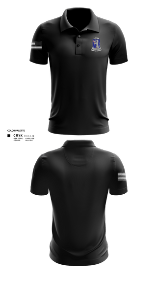 Short Sleeve Performance Polo, 1-77 AR A Co., Army, Teamtime, Team time, sublimation, custom sports apparel, team uniforms, spirit wear, spiritwear, sports uniforms, custom shirts, team store, custom team store, fundraiser sports, apparel fundraiser