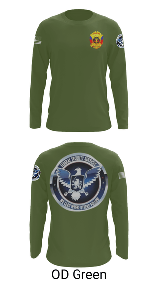 Long Sleeve Performance Shirt, TS FEDERAL PRIVATE SECURITY & BODYGUARD, Police, Teamtime, Team time, sublimation, custom sports apparel, team uniforms, spirit wear, spiritwear, sports uniforms, custom shirts, team store, custom team store, fundraiser sports, apparel fundraiser