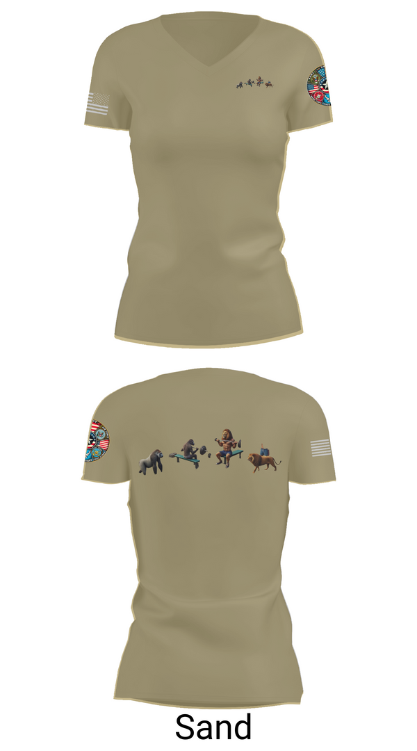 Womens Short Sleeve Vneck Shirt, One GYm, Marines, Teamtime, Team time, sublimation, custom sports apparel, team uniforms, spirit wear, spiritwear, sports uniforms, custom shirts, team store, custom team store, fundraiser sports, apparel fundraiser