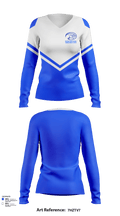 Central High School Coosa County Cheer 23586560 Women's Long Sleeve V-neck Shirt - 122