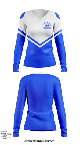 Womens Long Sleeve Vneck Shirt, Central High School Coosa County Cheer, Cheer, Teamtime, Team time, sublimation, custom sports apparel, team uniforms, spirit wear, spiritwear, sports uniforms, custom shirts, team store, custom team store, fundraiser sports, apparel fundraiser