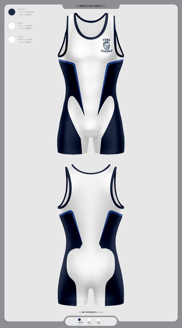 Wrestling Singlet, Yuma High School Wrestling, Wrestling, Teamtime, Team time, sublimation, custom sports apparel, team uniforms, spirit wear, spiritwear, sports uniforms, custom shirts, team store, custom team store, fundraiser sports, apparel fundraiser