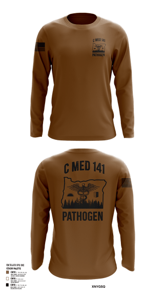 Long Sleeve Performance Shirt, C MED 141, National Guard, Teamtime, Team time, sublimation, custom sports apparel, team uniforms, spirit wear, spiritwear, sports uniforms, custom shirts, team store, custom team store, fundraiser sports, apparel fundraiser