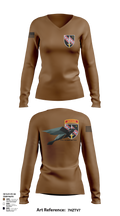 B Co 1-54 SFAB MAT 6122 Women's Long Sleeve V-neck Shirt - 126