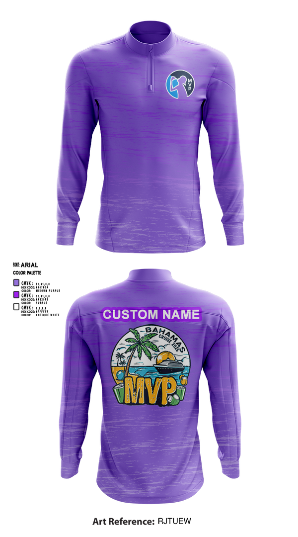 Quarter Zip Jacket, MVP Cruise 2025, Spirit Store, Teamtime, Team time, sublimation, custom sports apparel, team uniforms, spirit wear, spiritwear, sports uniforms, custom shirts, team store, custom team store, fundraiser sports, apparel fundraiser