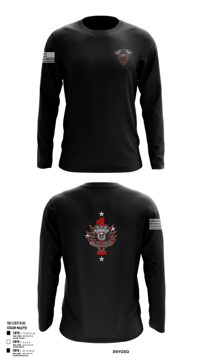 3rd AABN MTU 16742717 Long Sleeve Performance Shirt - 127