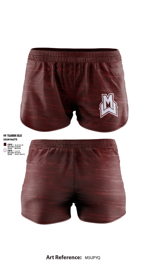 Womens Shorts, Pioneers, , Teamtime, Team time, sublimation, custom sports apparel, team uniforms, spirit wear, spiritwear, sports uniforms, custom shirts, team store, custom team store, fundraiser sports, apparel fundraiser