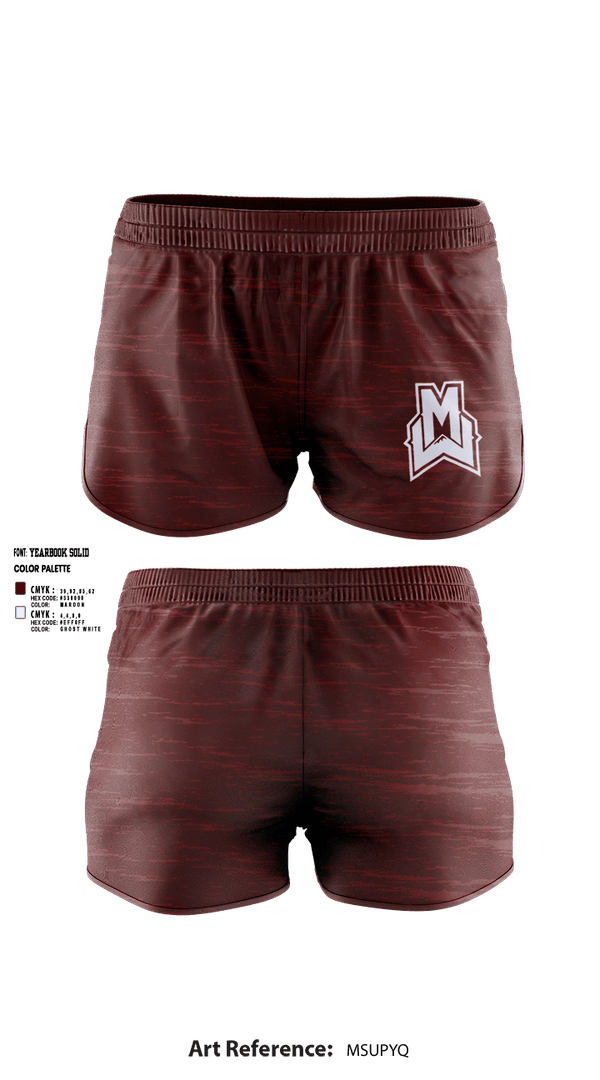 Womens Shorts, Pioneers, , Teamtime, Team time, sublimation, custom sports apparel, team uniforms, spirit wear, spiritwear, sports uniforms, custom shirts, team store, custom team store, fundraiser sports, apparel fundraiser