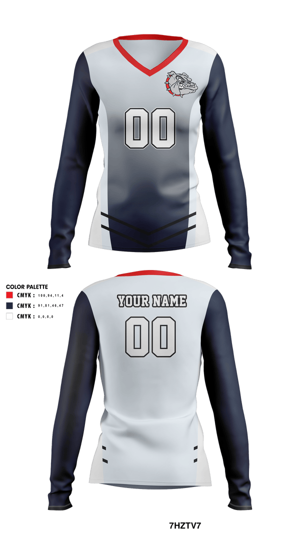 Women's Long Sleeve Vneck Shirt, Plainview High School Volleyball, Women's Volleyball, Teamtime, Team time, sublimation, custom sports apparel, team uniforms, spirit wear, spiritwear, sports uniforms, custom shirts, team store, custom team store, fundraiser sports, apparel fundraiser