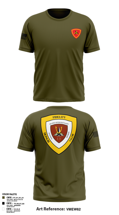 HQBN 3D MARDIV 36119636 Short Sleeve Performance Shirt - 1