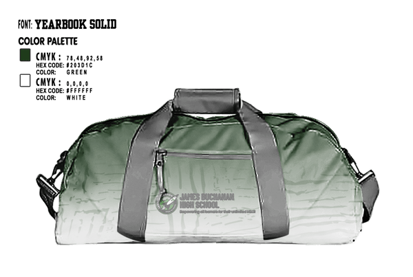 Duffle Bag, James Buchanan High School Football, Football, Teamtime, Team time, sublimation, custom sports apparel, team uniforms, spirit wear, spiritwear, sports uniforms, custom shirts, team store, custom team store, fundraiser sports, apparel fundraiser