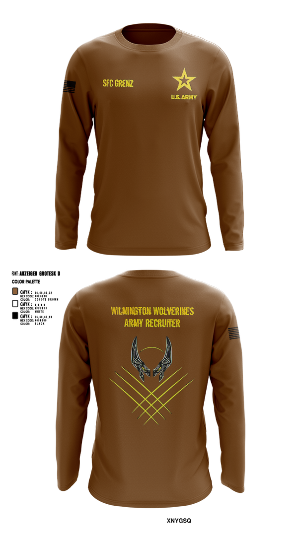 Long Sleeve Performance Shirt, Wilmington Army Recruiting Station, Army, Teamtime, Team time, sublimation, custom sports apparel, team uniforms, spirit wear, spiritwear, sports uniforms, custom shirts, team store, custom team store, fundraiser sports, apparel fundraiser