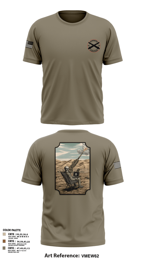 Old School Cotton Feel Shirt, C-BTRY FDC, Army, Teamtime, Team time, sublimation, custom sports apparel, team uniforms, spirit wear, spiritwear, sports uniforms, custom shirts, team store, custom team store, fundraiser sports, apparel fundraiser