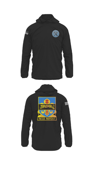 Windbreaker, HHD, 415th Military Intelligence Battalion, National Guard, Teamtime, Team time, sublimation, custom sports apparel, team uniforms, spirit wear, spiritwear, sports uniforms, custom shirts, team store, custom team store, fundraiser sports, apparel fundraiser