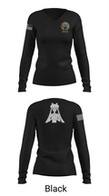 MARDET Fort Leonard Wood Basic Military Police School House (FLW) INIWIC 59611156 Women's Long Sleeve V-neck Shirt - 35