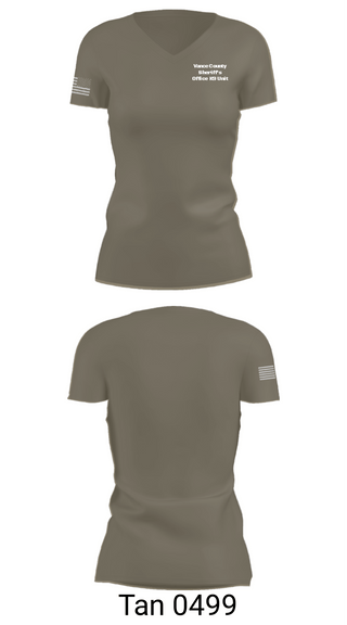 Women's Short Sleeve Vneck Shirt, Vance County Sheriff's Office  K9 Unit, Police, Teamtime, Team time, sublimation, custom sports apparel, team uniforms, spirit wear, spiritwear, sports uniforms, custom shirts, team store, custom team store, fundraiser sports, apparel fundraiser