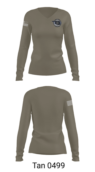 Womens Long Sleeve Vneck Shirt, Salina Police Department, Police, Teamtime, Team time, sublimation, custom sports apparel, team uniforms, spirit wear, spiritwear, sports uniforms, custom shirts, team store, custom team store, fundraiser sports, apparel fundraiser
