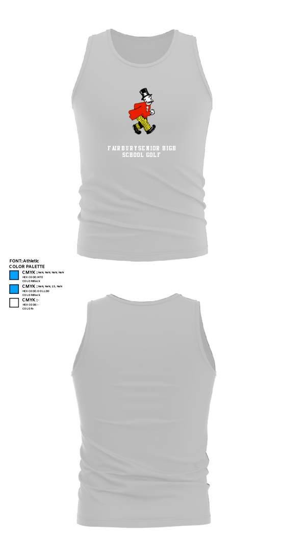 Tank Top, Fairbury Senior High School Golf, Golf, Teamtime, Team time, sublimation, custom sports apparel, team uniforms, spirit wear, spiritwear, sports uniforms, custom shirts, team store, custom team store, fundraiser sports, apparel fundraiser