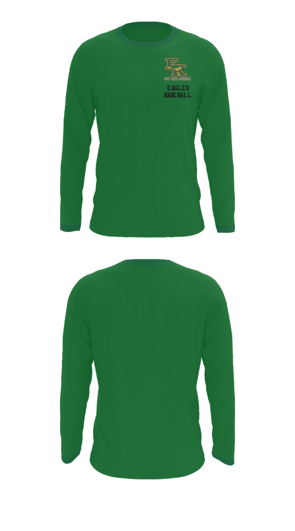 Long Sleeve Performance Shirt, Eagles Baseball, Baseball, Teamtime, Team time, sublimation, custom sports apparel, team uniforms, spirit wear, spiritwear, sports uniforms, custom shirts, team store, custom team store, fundraiser sports, apparel fundraiser