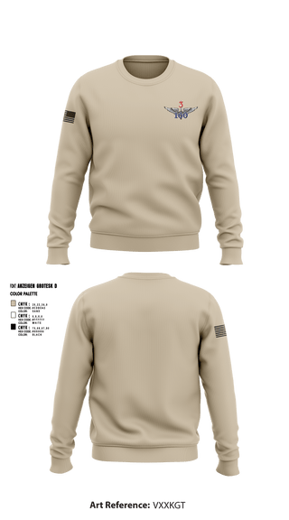 Crew Neck Sweatshirt, 160th Aviation Regiment, Army, Teamtime, Team time, sublimation, custom sports apparel, team uniforms, spirit wear, spiritwear, sports uniforms, custom shirts, team store, custom team store, fundraiser sports, apparel fundraiser