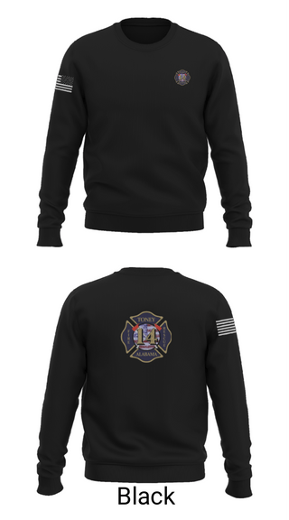 Crew Neck Sweatshirt, Tony Volunteer Fire Department, Fire Department, Teamtime, Team time, sublimation, custom sports apparel, team uniforms, spirit wear, spiritwear, sports uniforms, custom shirts, team store, custom team store, fundraiser sports, apparel fundraiser