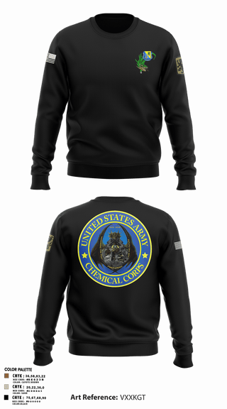 Crew Neck Sweatshirt, 411TH411TH CBRN COMPANY, Army, Teamtime, Team time, sublimation, custom sports apparel, team uniforms, spirit wear, spiritwear, sports uniforms, custom shirts, team store, custom team store, fundraiser sports, apparel fundraiser