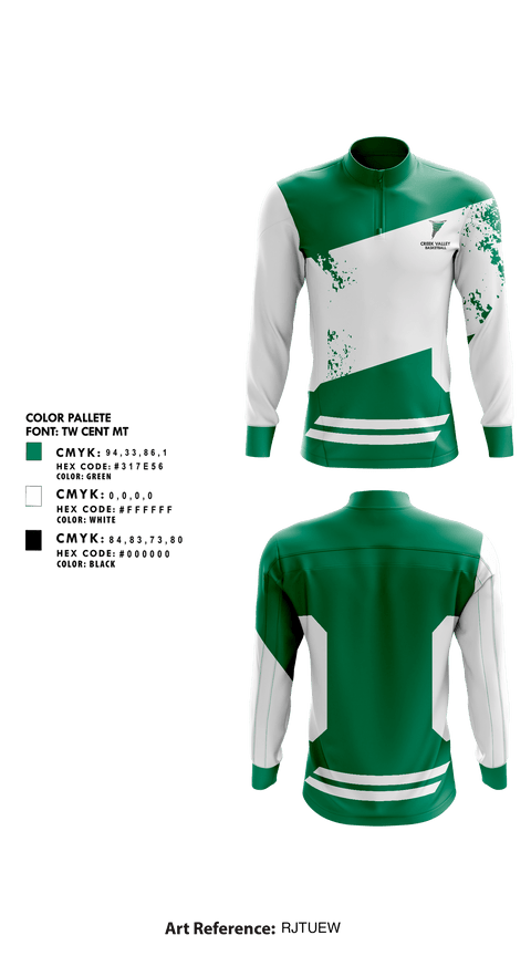 Quarter Zip Jacket, Creek Valley High School Basketball, Men's Basketball, Teamtime, Team time, sublimation, custom sports apparel, team uniforms, spirit wear, spiritwear, sports uniforms, custom shirts, team store, custom team store, fundraiser sports, apparel fundraiser