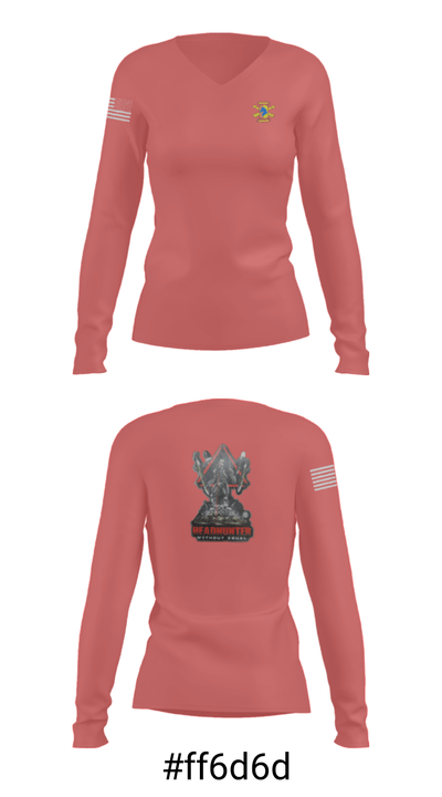 1/623rd FAR 72334612 Women's Long Sleeve V-neck Shirt - 7
