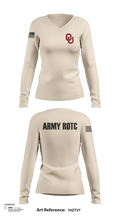 OU Army ROTC 95723228 Women's Long Sleeve V-neck Shirt - 116