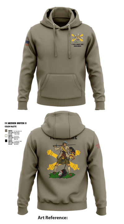 Bravo 1-119th FA 38934008 Hoodie - 18