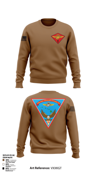 Crew Neck Sweatshirt, Marine Air Group 24, Marines, Teamtime, Team time, sublimation, custom sports apparel, team uniforms, spirit wear, spiritwear, sports uniforms, custom shirts, team store, custom team store, fundraiser sports, apparel fundraiser