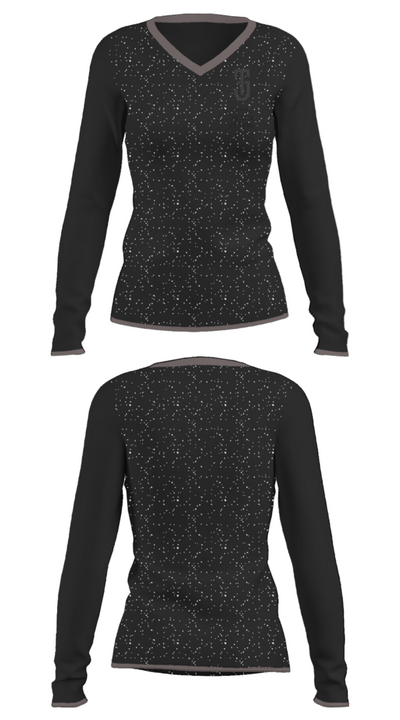 Tyrel Jackson Training 25669644 Women's Long Sleeve V-neck Shirt - 43