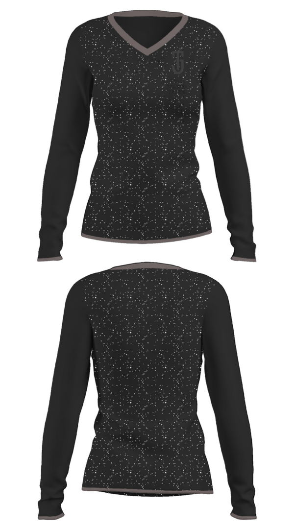 Women's Long Sleeve Vneck Shirt, Tyrel Jackson Training, Men's Basketball, Teamtime, Team time, sublimation, custom sports apparel, team uniforms, spirit wear, spiritwear, sports uniforms, custom shirts, team store, custom team store, fundraiser sports, apparel fundraiser