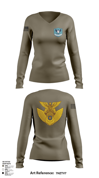 Women's Long Sleeve Vneck Shirt, 衛生, Air Force, Teamtime, Team time, sublimation, custom sports apparel, team uniforms, spirit wear, spiritwear, sports uniforms, custom shirts, team store, custom team store, fundraiser sports, apparel fundraiser