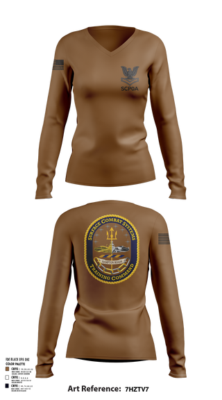 Womens Long Sleeve Vneck Shirt, SCPOA, , Teamtime, Team time, sublimation, custom sports apparel, team uniforms, spirit wear, spiritwear, sports uniforms, custom shirts, team store, custom team store, fundraiser sports, apparel fundraiser