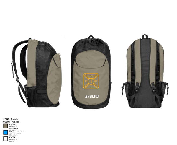 Gear Bag, APSLFD, Fire Department, Teamtime, Team time, sublimation, custom sports apparel, team uniforms, spirit wear, spiritwear, sports uniforms, custom shirts, team store, custom team store, fundraiser sports, apparel fundraiser