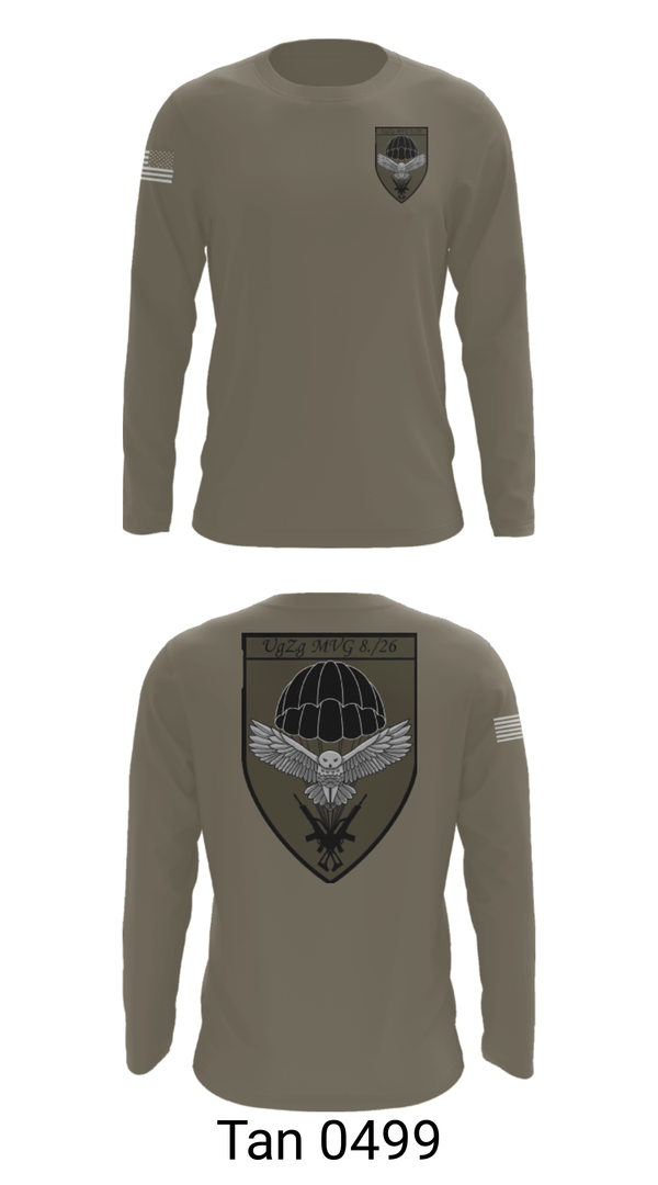 Long Sleeve Performance Shirt, 8.FschJgRgt 26, Army, Teamtime, Team time, sublimation, custom sports apparel, team uniforms, spirit wear, spiritwear, sports uniforms, custom shirts, team store, custom team store, fundraiser sports, apparel fundraiser