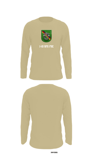 Long Sleeve Performance Shirt, 1-10 SFG FSC, Army, Teamtime, Team time, sublimation, custom sports apparel, team uniforms, spirit wear, spiritwear, sports uniforms, custom shirts, team store, custom team store, fundraiser sports, apparel fundraiser