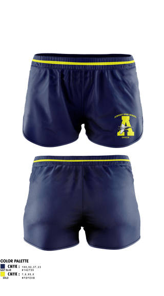 Womens Shorts, Airport High School Cheer, Cheer, Teamtime, Team time, sublimation, custom sports apparel, team uniforms, spirit wear, spiritwear, sports uniforms, custom shirts, team store, custom team store, fundraiser sports, apparel fundraiser