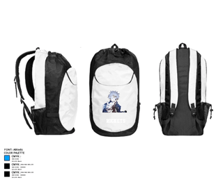 Gear Bag, Rockets, Men's Basketball, Teamtime, Team time, sublimation, custom sports apparel, team uniforms, spirit wear, spiritwear, sports uniforms, custom shirts, team store, custom team store, fundraiser sports, apparel fundraiser