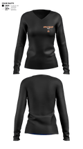 Apple Valley Sun Devils 42610667 Women's Long Sleeve V-neck Shirt - 2