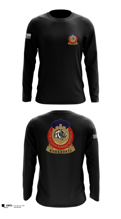 127th ASB WORKHORSE 79378829 Long Sleeve Performance Shirt 1
