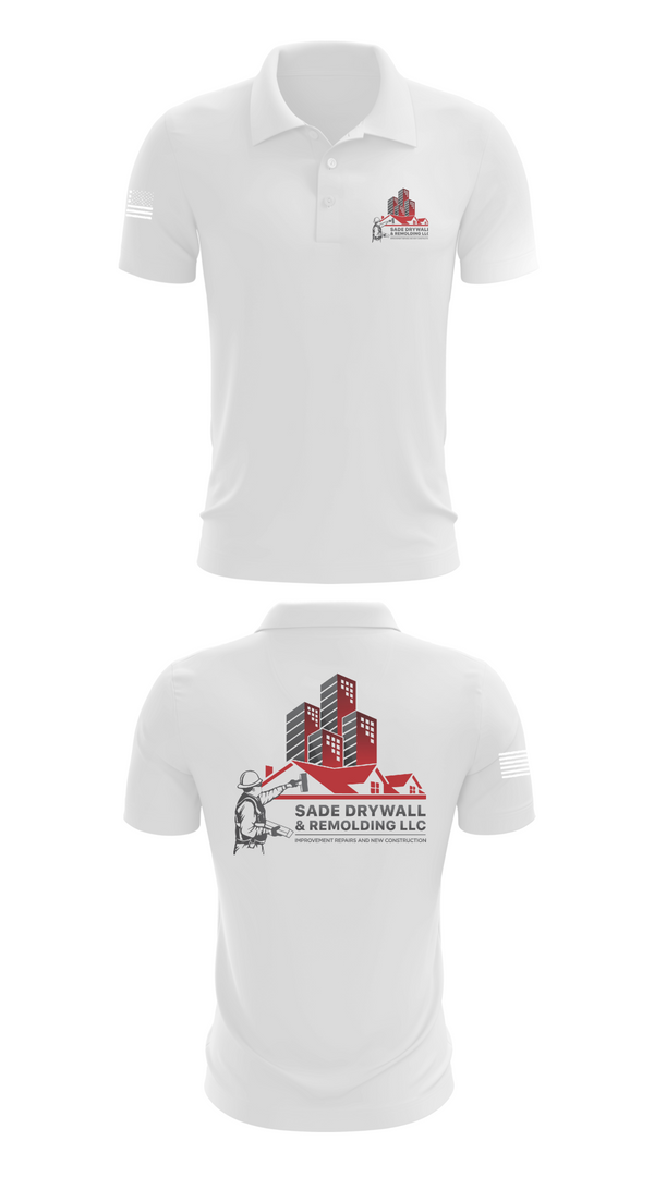 Short Sleeve Performance Polo, Sadedrywall & remolding llc, , Teamtime, Team time, sublimation, custom sports apparel, team uniforms, spirit wear, spiritwear, sports uniforms, custom shirts, team store, custom team store, fundraiser sports, apparel fundraiser
