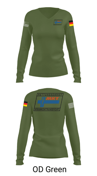 Women's Long Sleeve Vneck Shirt, MKT Ingolstadt, Fire Department, Teamtime, Team time, sublimation, custom sports apparel, team uniforms, spirit wear, spiritwear, sports uniforms, custom shirts, team store, custom team store, fundraiser sports, apparel fundraiser